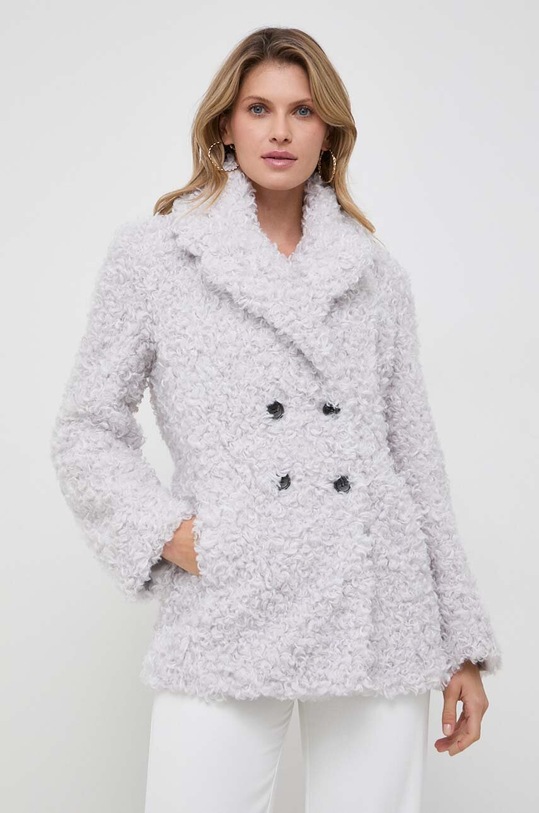 Patrizia Pepe płaszcz bez kaptura szary 2O0116.E009