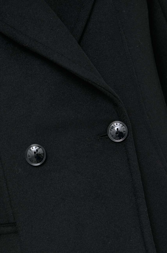 Μάλλινο παλτό Patrizia Pepe 2O0118.A171 μαύρο