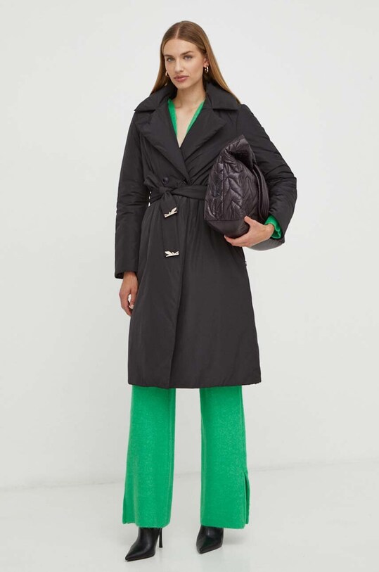 Παλτό Patrizia Pepe 2O0124.A358 μαύρο AW23