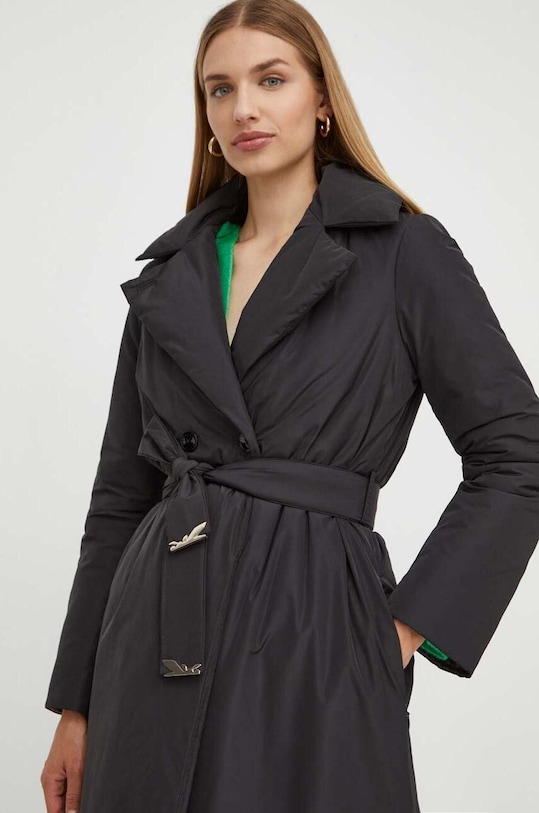 Παλτό Patrizia Pepe μαύρο 2O0124.A358