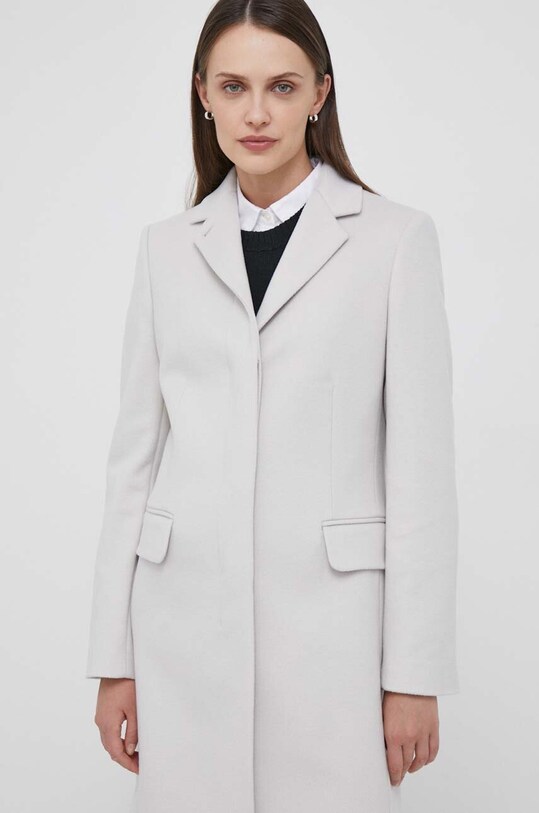 Oblečenie Vlnený kabát Calvin Klein K20K206877 sivá