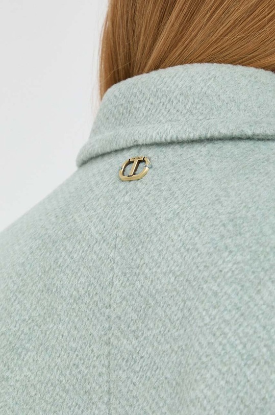 Пальто с примесью шерсти Twinset 232TT2262 зелёный