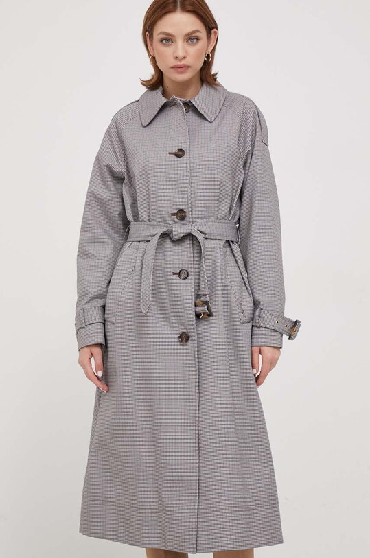Καμπαρντίνα Barbour Marie Check Showerproof άλλο γκρί LSP0119