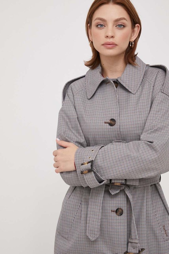 Καμπαρντίνα Barbour Marie Check Showerproof γκρί LSP0119