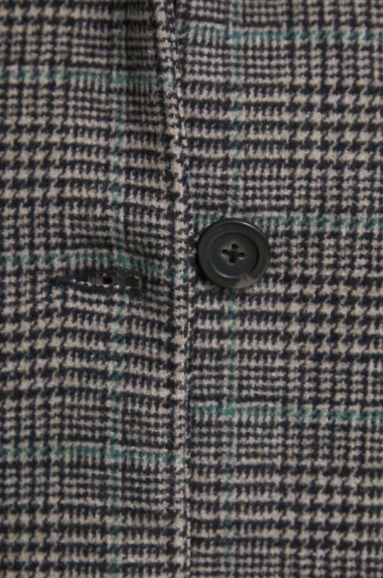 Abercrombie & Fitch płaszcz z domieszką wełny KI144.3248.903 szary