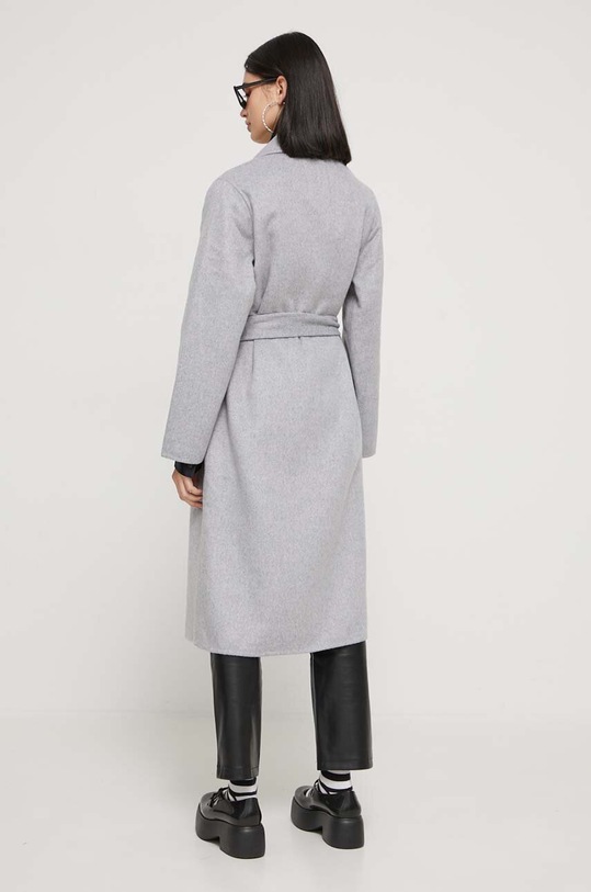 Odjeća Kaput s primjesom vune Abercrombie & Fitch KI144.3253.908 siva