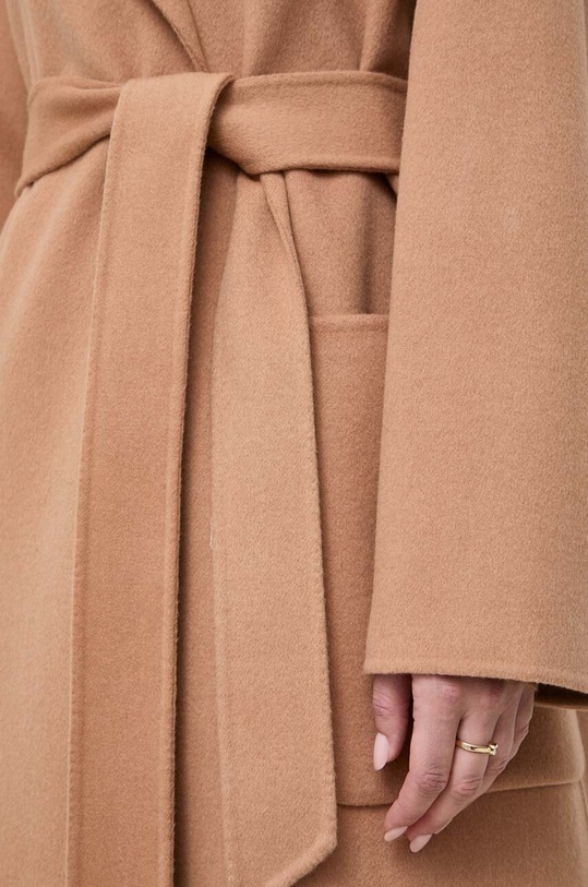 Μάλλινο παλτό Ivy Oak IO1123F1111 μπεζ