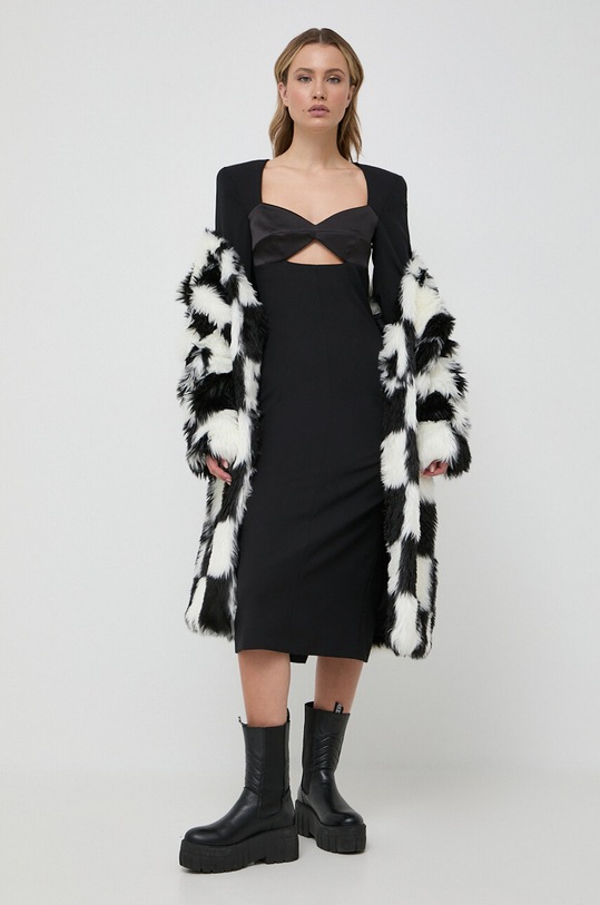 Karl Lagerfeld płaszcz 236W1510 czarny AW23