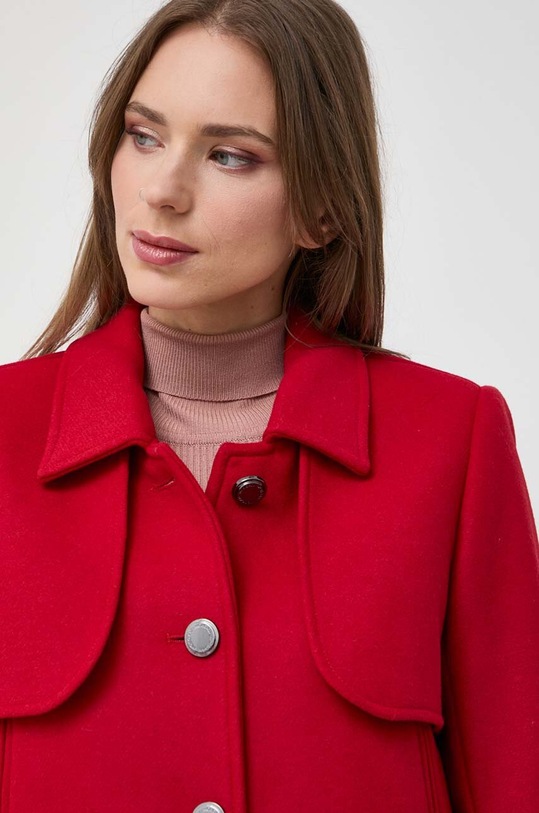 Morgan kurtka z domieszką wełny czerwony GMIMI.ROUGE