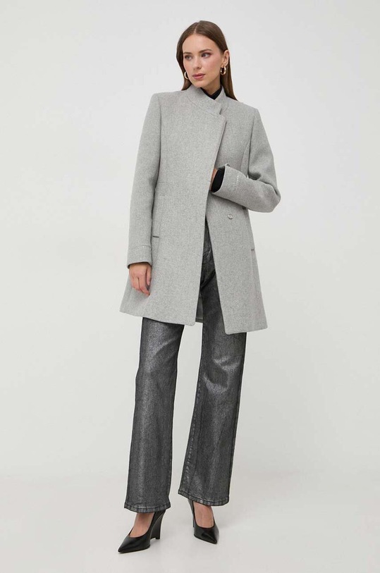 Morgan płaszcz wełniany GALET.GRIS.CLAIR szary AW23