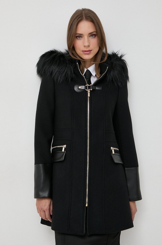 Morgan płaszcz wełniany GSIBIL.NOIR czarny AW23