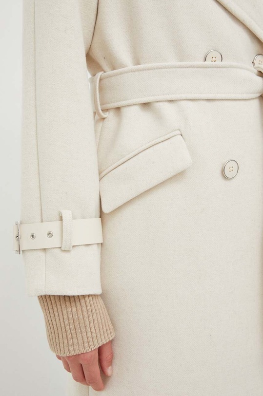 Morgan płaszcz z domieszką wełny GCARO1 GCARO1.NUAGE beżowy