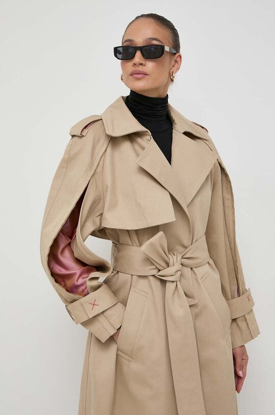 Пальто Victoria Beckham бежевый 1423WCT004891B