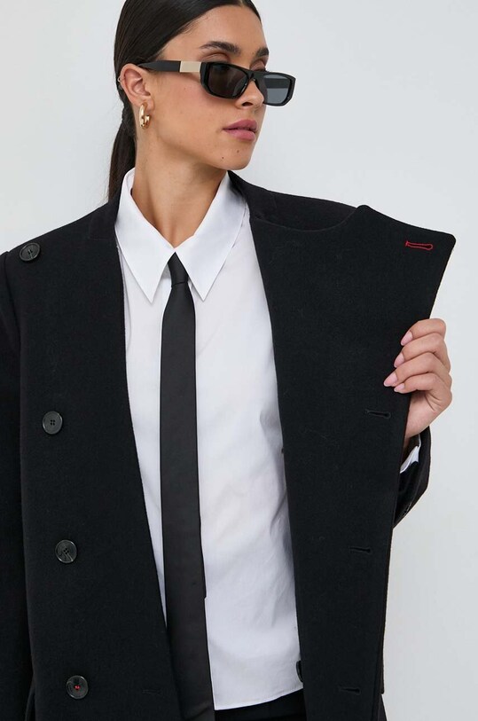 Шерстяное пальто Victoria Beckham 1423WCT004892B