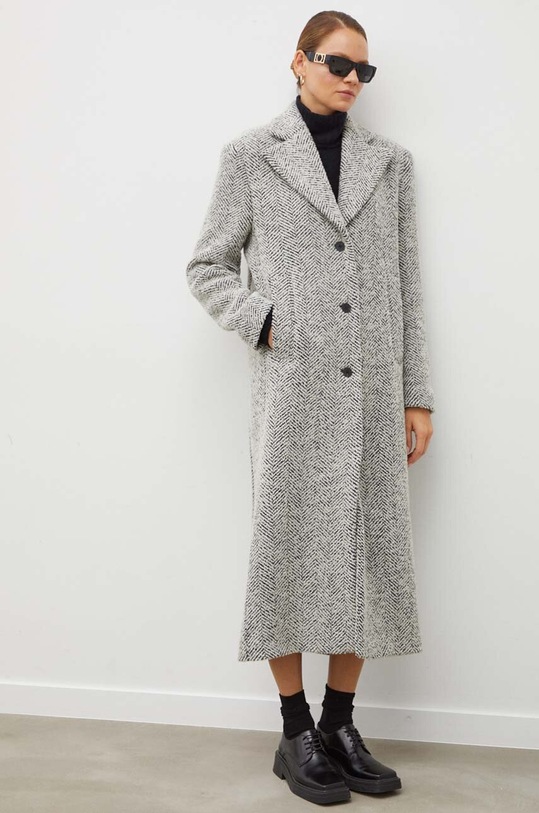 Remain palton de lana 500812000 gri AW23