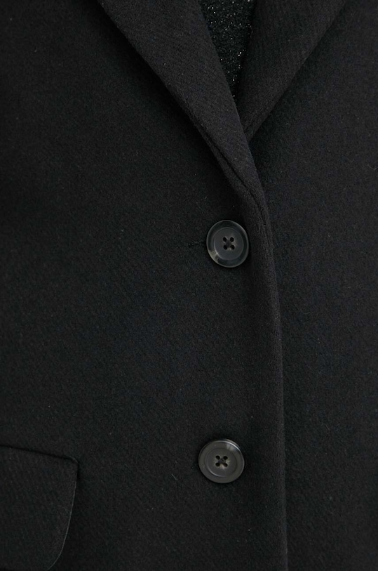 Μπουφάν από μίγμα μαλλιού Abercrombie & Fitch KI144.3303.900 μαύρο