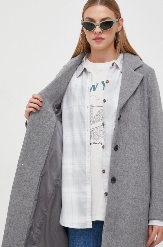 Hollister Co. płaszcz z domieszką wełny KI344.3212.122