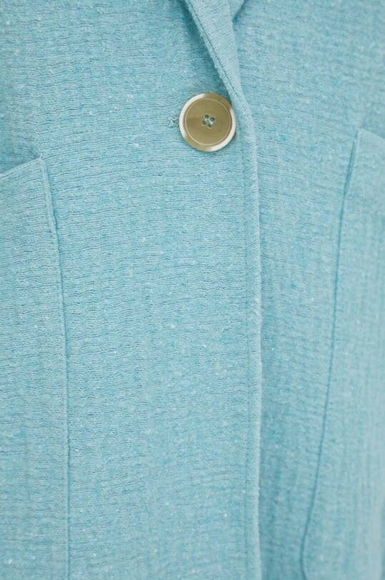 Kabát American Vintage FYK17AE23 tyrkysová