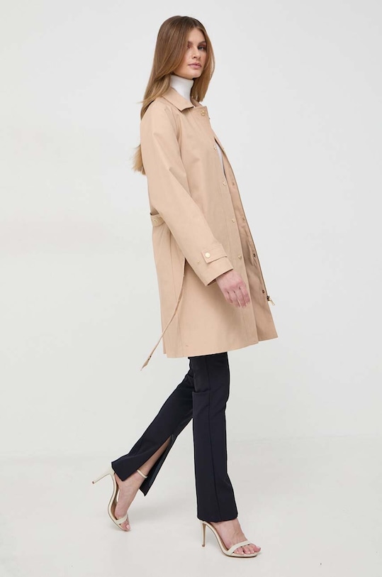 Bavlněný kabát MICHAEL Michael Kors MR420DQDTY béžová SS24