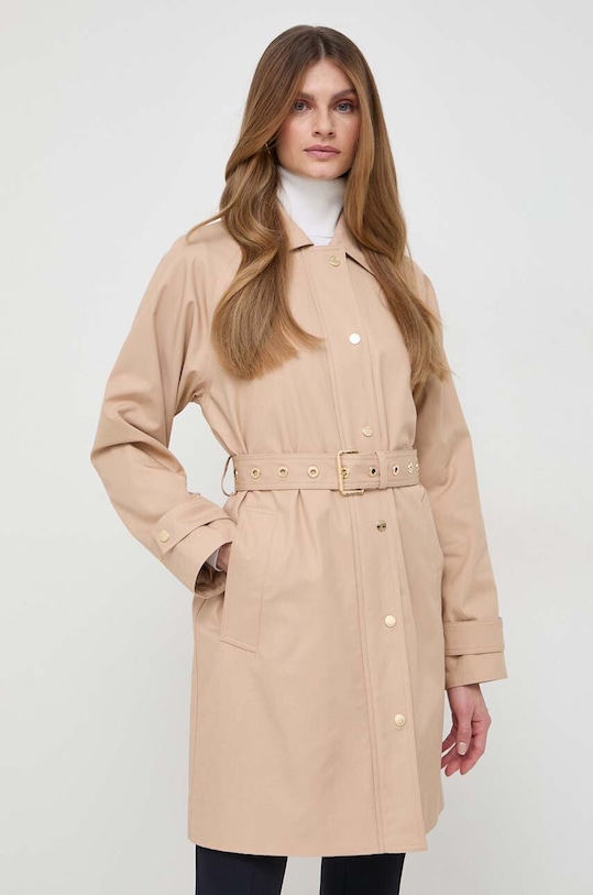 Bavlněný kabát MICHAEL Michael Kors béžová MR420DQDTY