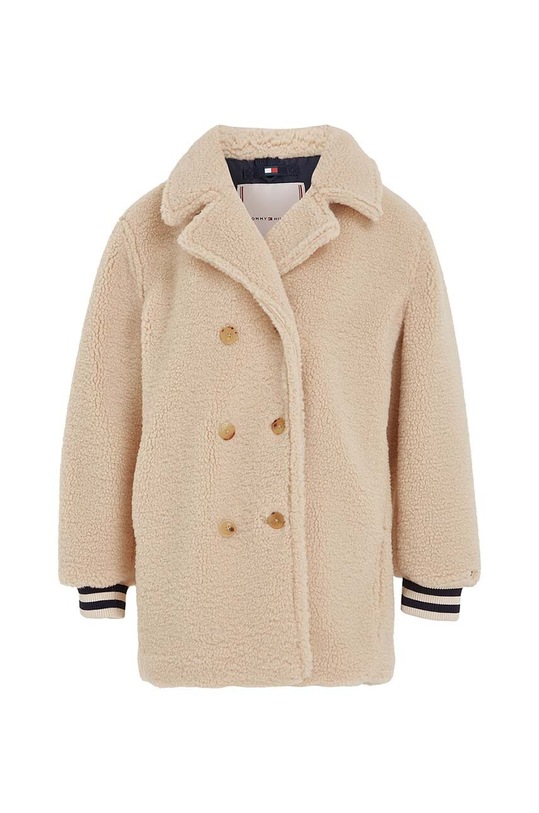 Tommy Hilfiger płaszcz dziecięcy KG0KG07544.128.176.9BYX beżowy AW23