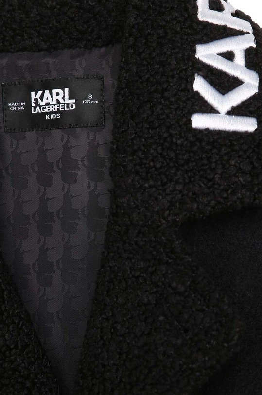 Karl Lagerfeld płaszcz dziecięcy czarny Z16169.126.150