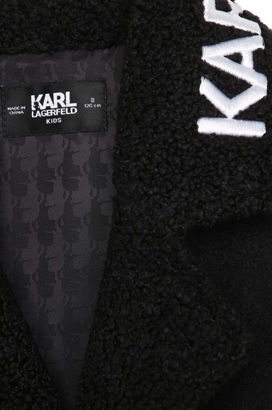 Karl Lagerfeld płaszcz dziecięcy czarny Z16169.162.174