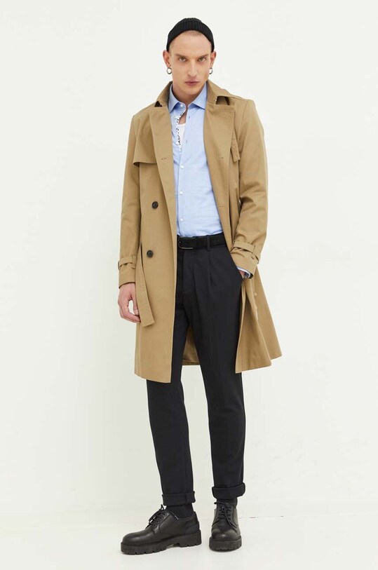HUGO trencz 50493354 zielony AW23