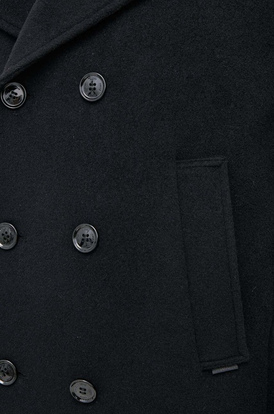 Liu Jo gyapjúkabát M223P105BRUSHPEACOAT fekete