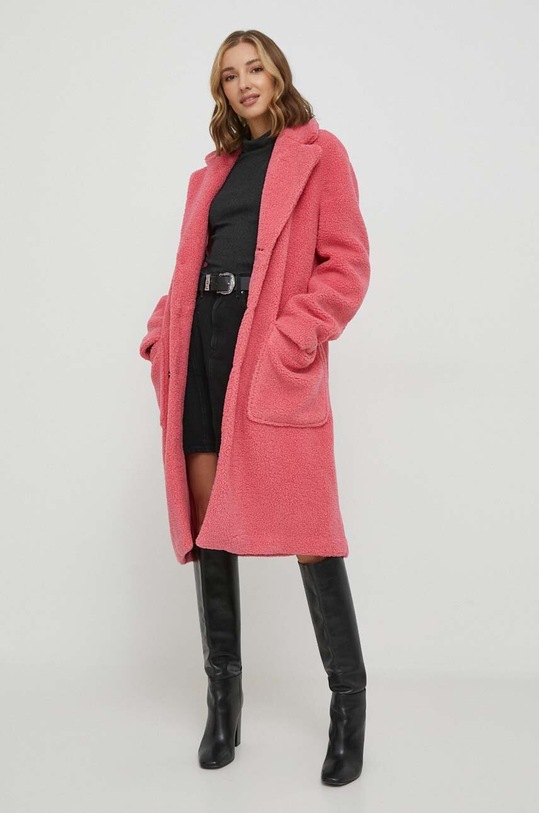 United Colors of Benetton płaszcz 27CTUN03A.11F różowy AW23