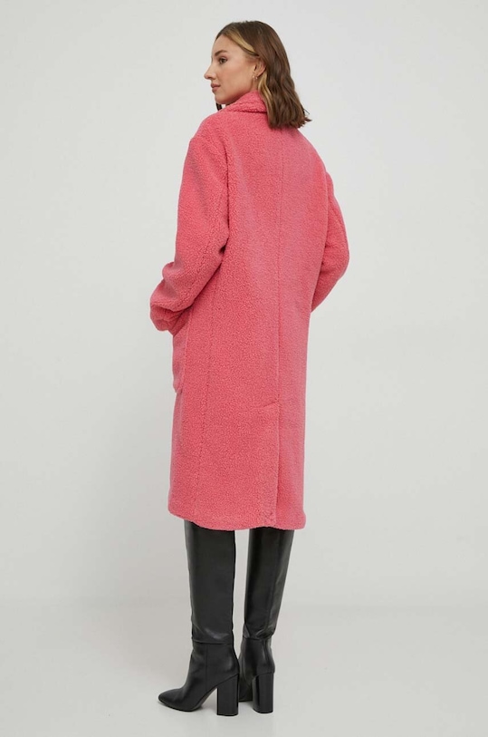 Odzież United Colors of Benetton płaszcz 27CTUN03A.11F różowy