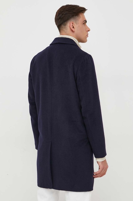 Odzież United Colors of Benetton płaszcz wełniany 2YDTUN012.616. granatowy