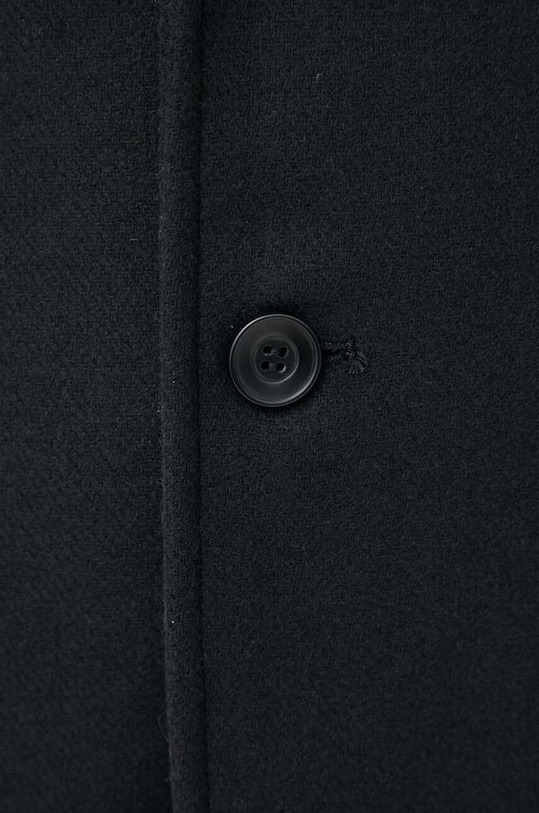Kabát s příměsí vlny Sisley 2VKFSN025.100 černá