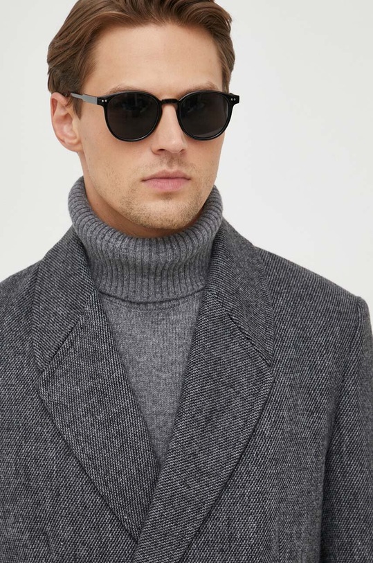 Sisley płaszcz z domieszką wełny szary 262YSN02O.901