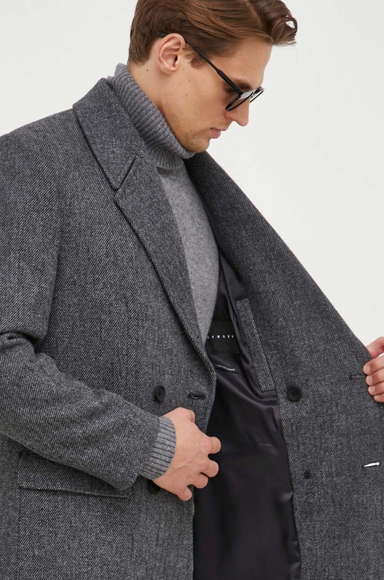 Sisley płaszcz z domieszką wełny 262YSN02O.901