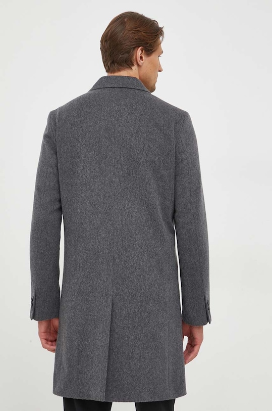 Odzież BOSS płaszcz wełniany 50485199 szary