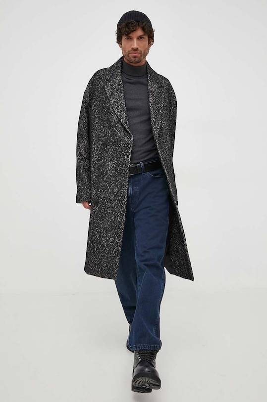 Calvin Klein płaszcz K10K111743 czarny AW23