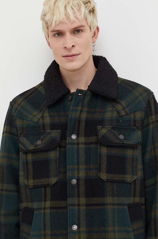 Superdry kurtka wełniana pozostałe zielony M5011680A.9NE