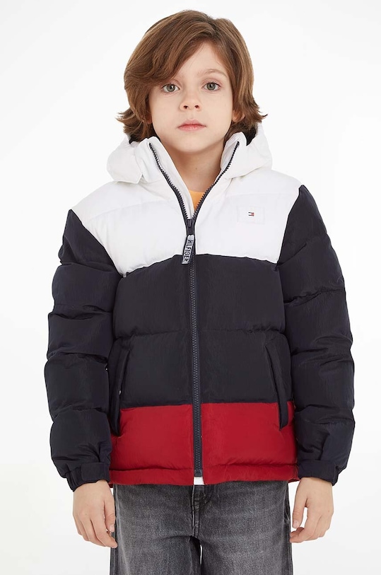 Detská bunda Tommy Hilfiger zateplené tmavomodrá KB0KB08601.128.176.9BYX