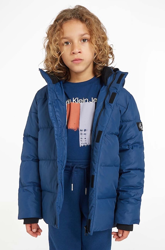 Bunda Calvin Klein Jeans zateplené tmavomodrá IB0IB01276.9BYX