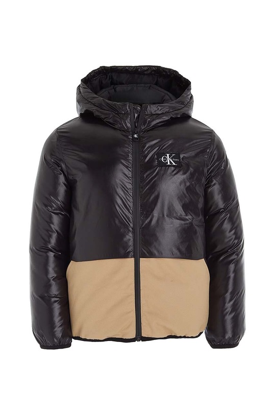 Παιδικό μπουφάν Calvin Klein Jeans IB0IB01718.9BYX μαύρο AW23