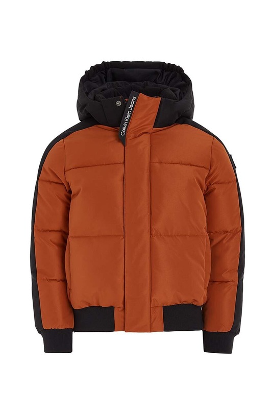 Detská bunda Calvin Klein Jeans IB0IB01722.9BYX oranžová AW23