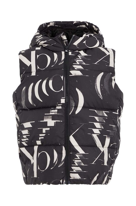 Detská vesta Calvin Klein Jeans IB0IB01724.9BYX čierna AW23
