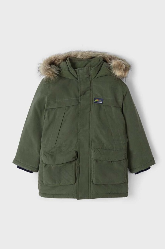 Mayoral parka dziecięca zielony 4439.5E.Mini.9BYX