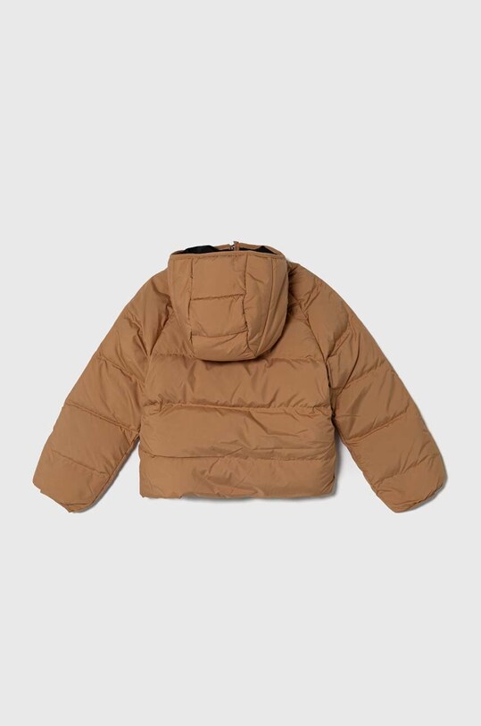 Chłopiec The North Face kurtka dwustronna dziecięca B REVERSIBLE NORTH DOWN HOODED JACKET NF0A82XZ brązowy