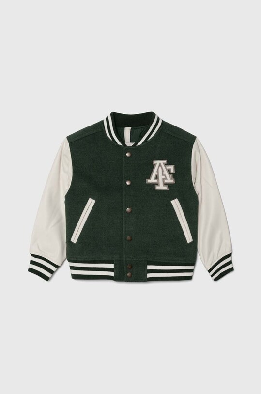 Abercrombie & Fitch kurtka bomber dziecięca bez kaptura zielony KI232.3012