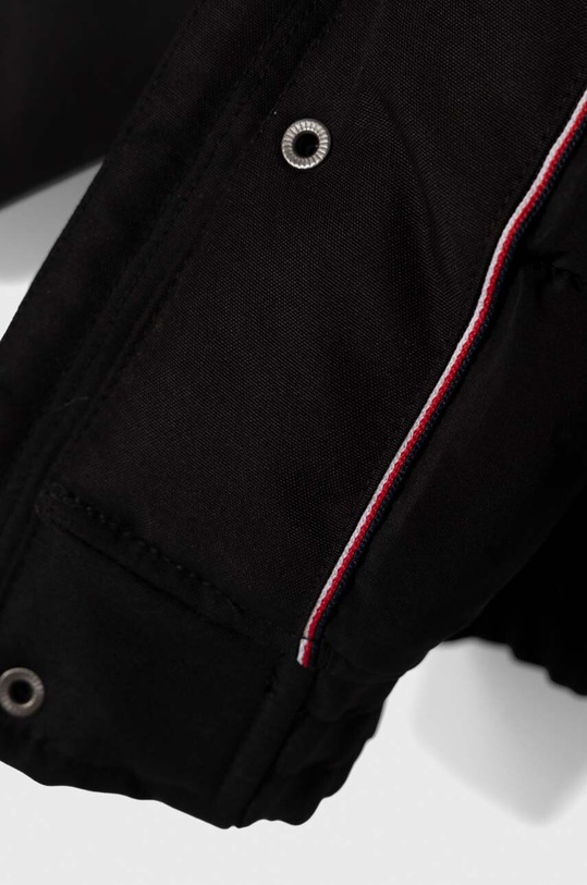 Παιδικό μπουφάν Tommy Hilfiger KB0KB08562.128.176.9BYX μαύρο