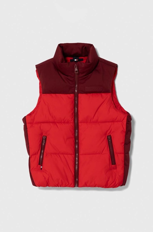 Dětská vesta Tommy Hilfiger s podšívkou červená KB0KB08786.74.122.9BYX