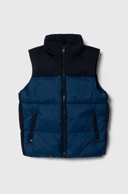 Dětská vesta Tommy Hilfiger s podšívkou námořnická modř KB0KB08786.128.176.9BYX