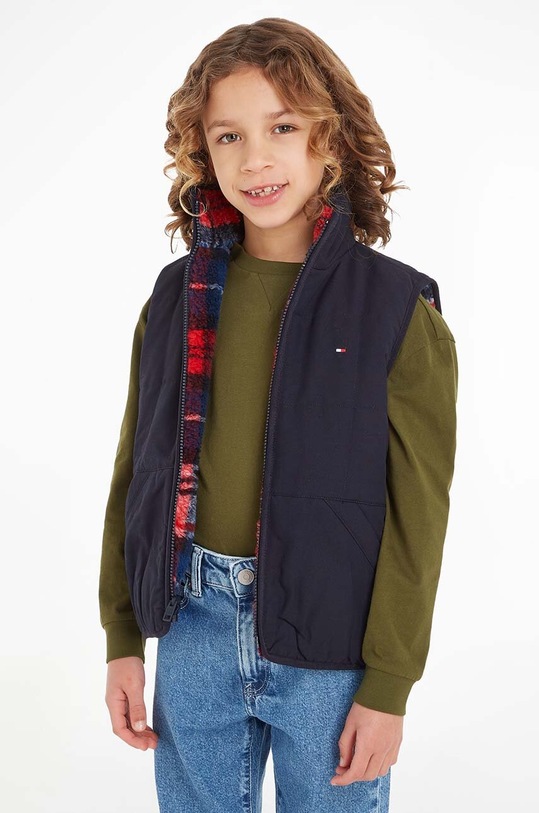 Tommy Hilfiger vesta cu doua fete pentru copii KB0KB08566.74.122.9BYX